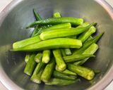 フードドライヤーで🫛オクラジャーキー作り方1写真
