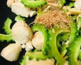 鶏肉＆おかかの玉子ゴーヤーチャンプルー作り方2写真