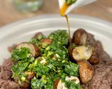 パクチーレモンだれの牛肉炒め作り方6写真