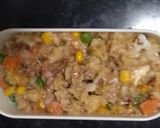 レンジ簡単中華風味噌󠄀カツ味炒飯弁当作り方13写真