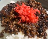 キーマ牛丼作り方4写真