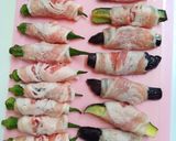 とろ茄子とオクラの柔らか味噌ダレ肉巻き作り方4写真
