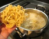 生麺で作った乾麺で作るカレーうどん作り方7写真