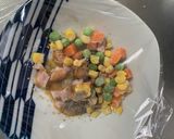 全てレンジ洋風味噌デミ味炒飯弁当作り方3写真