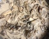 ポルチーニのフォンドヴォークリームパスタ作り方6写真