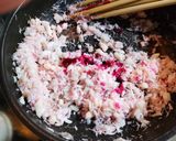 鱈でビーツ由来ピンクの桜でんぶ　梅酵母　作り方9写真