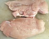 鶏ムネ大葉梅チーズの春巻き🐔🧀🟫作り方1写真