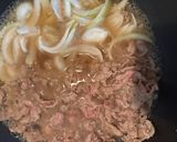 簡単夕食・おつまみ★フライパンで甘辛〜肉豆腐作り方5写真