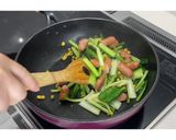 ウインナーと小松菜のにんにく醤油★動画有作り方11写真