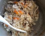 鶏肉まいたけにんじんごぼう炊き込みご飯作り方2写真