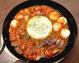 チーズと牛ハラミのトマトソース煮込み作り方6写真