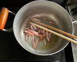 カブとベーコンのトマトスープパスタ作り方5写真