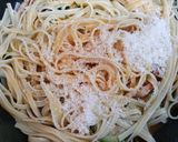 簡単昼食!ズッキーニのカルボナーラパスタ作り方8写真