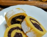 ★低糖質‼おからで作る粒あんロールケーキ作り方10写真