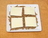 オールブランでチーズクラッカーもどき作り方1写真
