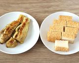 焼き茄子と厚揚げのおろしぽん酢かけ作り方6写真