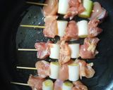 フライパンで簡単！ねぎ塩にんにく焼き鳥！作り方4写真