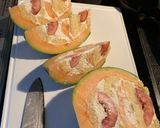 メロン丸ごとケーキ作り方7写真