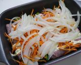 レンジで簡単！焼かない☆肉巻きオクラのチーズ焼き作り方3写真