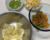 【簡単副菜】野菜たっぷり卵ポテトサラダ作り方3写真