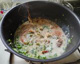 ネギの青い所と赤海老で豆乳トマトクリームパスタ作り方6写真