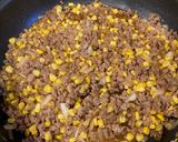 ひき肉とコーンの甘辛どんぶり作り方3写真