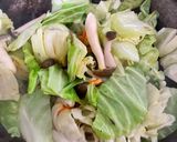 キャベツ豚肉炒め柚子胡椒作り方2写真