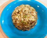 余った、もち麦餃子の餡で旨いチャーハン作り方6写真
