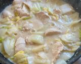 ＊白菜とやわらか鶏むね肉のクリーム煮＊作り方4写真