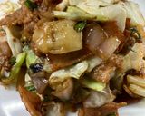 豚肉、みょうが、キャベツの炒め物作り方8写真