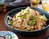 材料2つ☆豚こまキャベツの簡単回鍋肉。作り方6写真