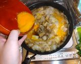 三つ葉たっぷり厚揚げ入り親子丼作り方6写真