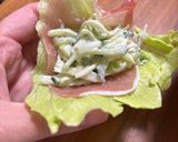 生ハムとセロリのレタス巻き作り方5写真