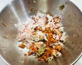 🦀セコガニ&かにかま🦐海老マヨネーズ丼作り方2写真