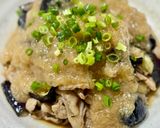 ナスと豚バラの甘酢おろしあんかけ作り方9写真