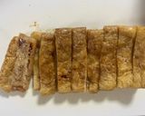 ご飯のお供に！油揚げのめんつゆ浸し焼き作り方3写真