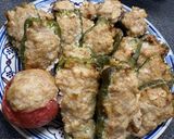ポリ袋1枚！ピーマンと椎茸の肉詰め作り方10写真