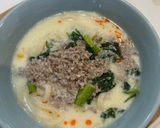 主婦の平日ランチ 豆乳坦々うどん作り方5写真