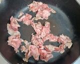 豚肉とブロッコリーの茎の焼肉のたれ炒め作り方1写真