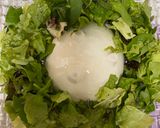 華やかリボンのリースサラダ作り方2写真
