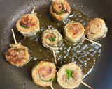 鰯の梅大葉巻き。作り方3写真