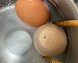 味玉の手巻き寿司　ごま油風味作り方2写真