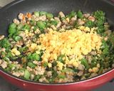 アスパラ菜のそぼろ作り方5写真
