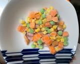 レンジ簡単中華風ロコモコ味炒飯弁当作り方2写真
