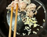 しゃぶしゃぶ豚脂で作るそばメシ😻作り方2写真