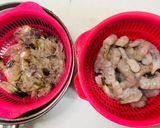 🦐エビ殻出汁で🦐エビマヨ袋麺焼きそば作り方1写真