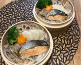 簡単♪蒸篭で鮭のちゃんちゃん焼き作り方10写真