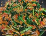 牛ミンチと野菜のトマト煮込みスパゲッティ作り方7写真