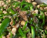 簡単⭐︎ホクホク大豆とピーマン😋和え物作り方2写真