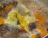 南瓜、筍、野菜、厚揚げ、蕨の煮物、筍飯作り方4写真